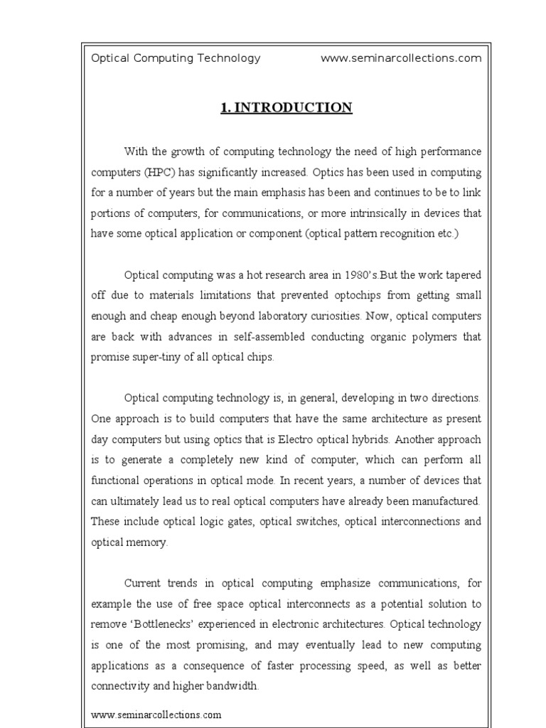 290 Optical Computing | PDF | Laser | Wavelength Division Multiplexing