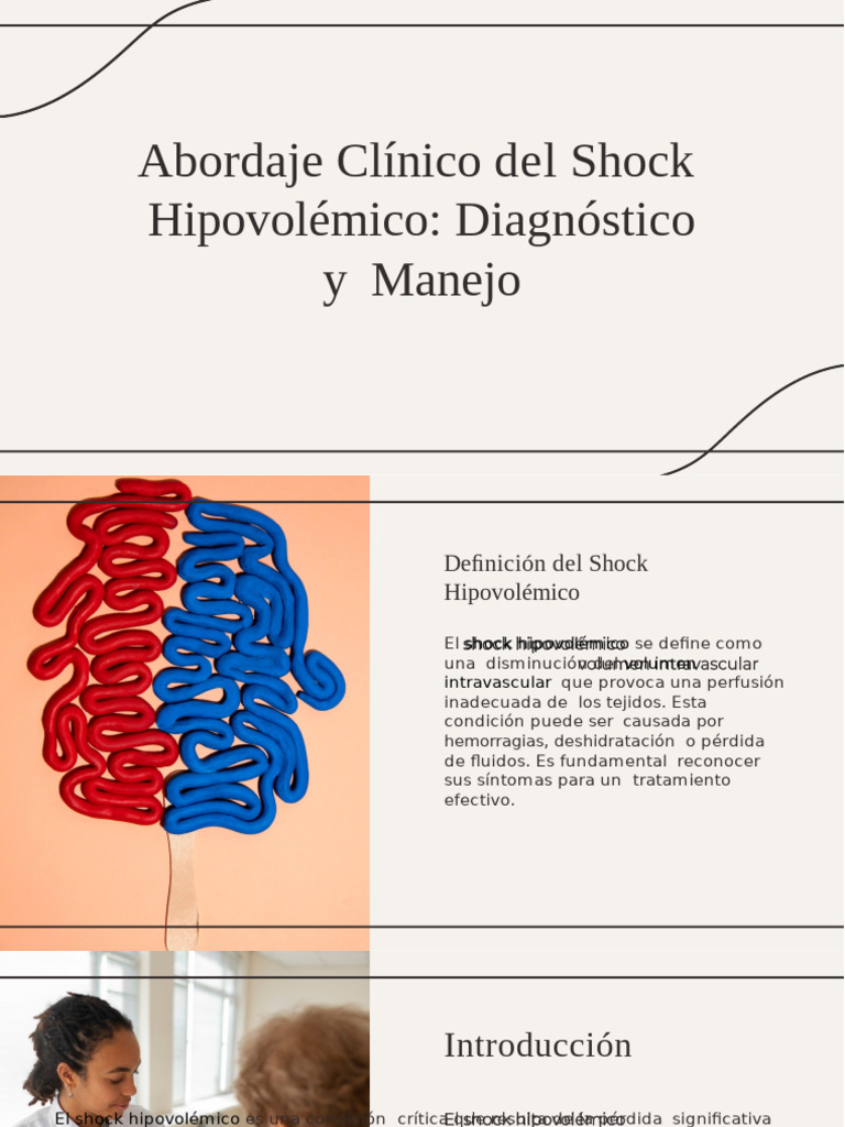 Manejo del Shock Hipovolémico | PDF | Emergencias Médicas | Medicina ...