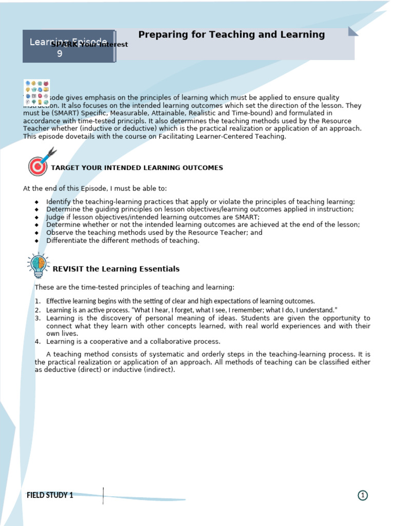 Teaching Principles for Effective Learning | PDF | Learning | Teachers