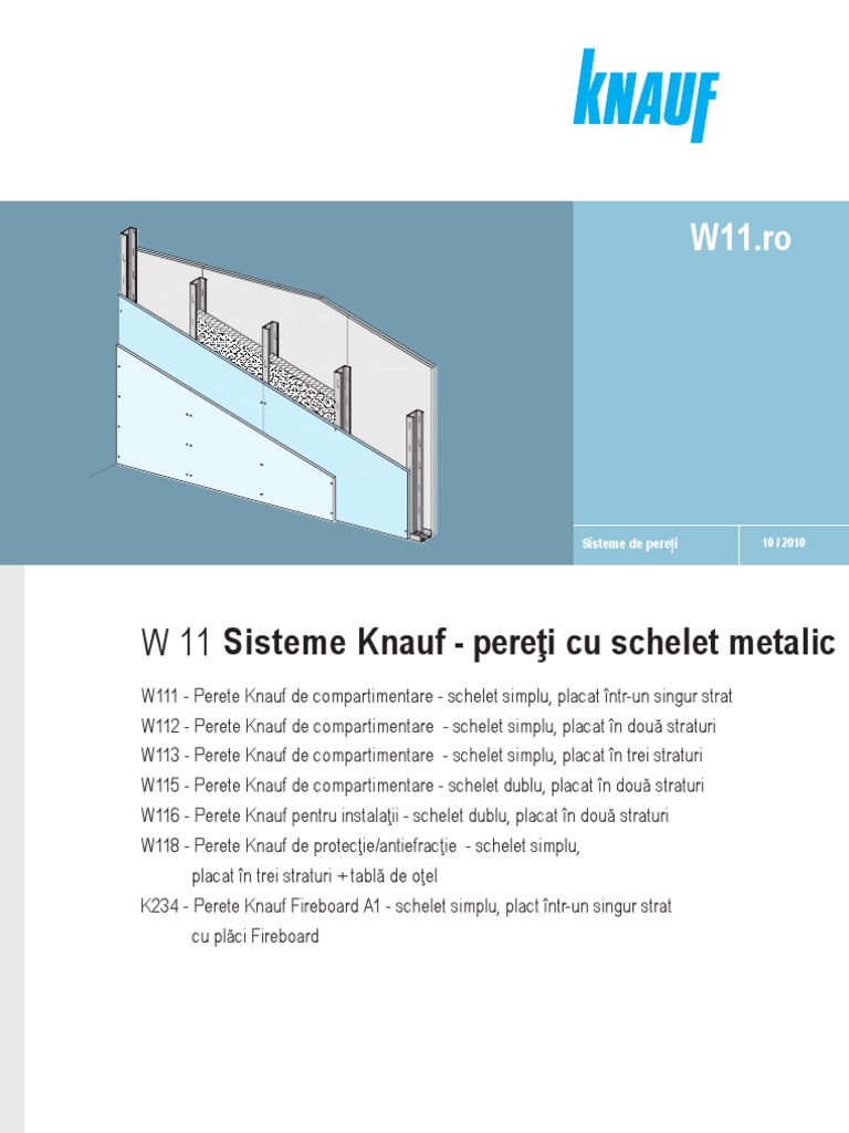 Pereti Rigips Schelet Metalic | PDF