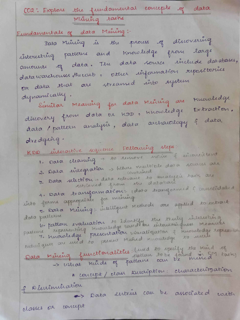 CO 2 Hand Written Notes | PDF