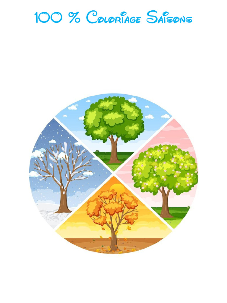 100% Coloriage Saisons | PDF