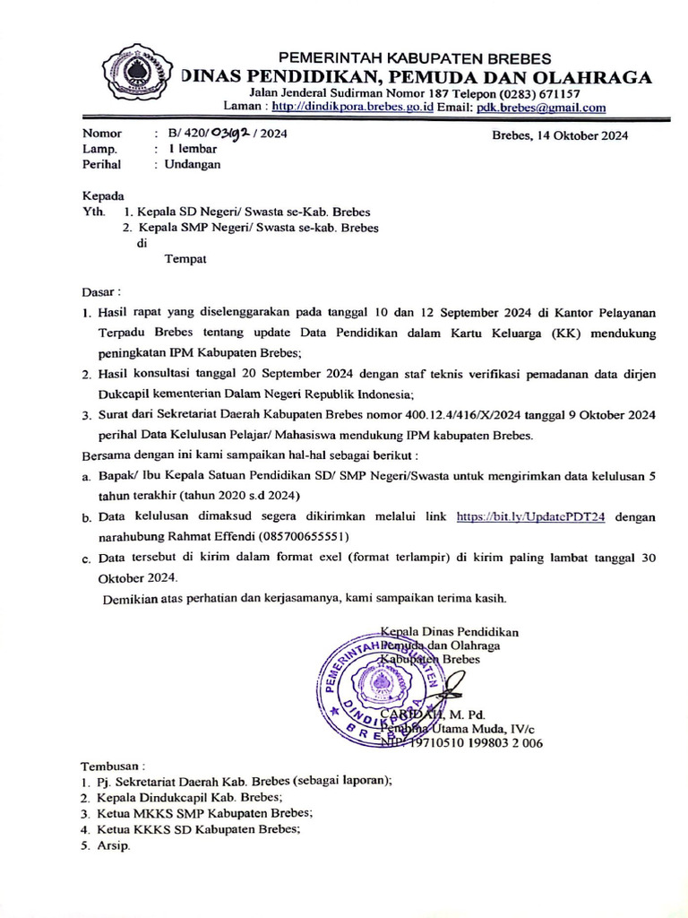 Update Data KK | PDF