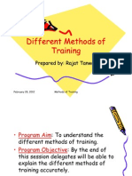 Different Methods of Training