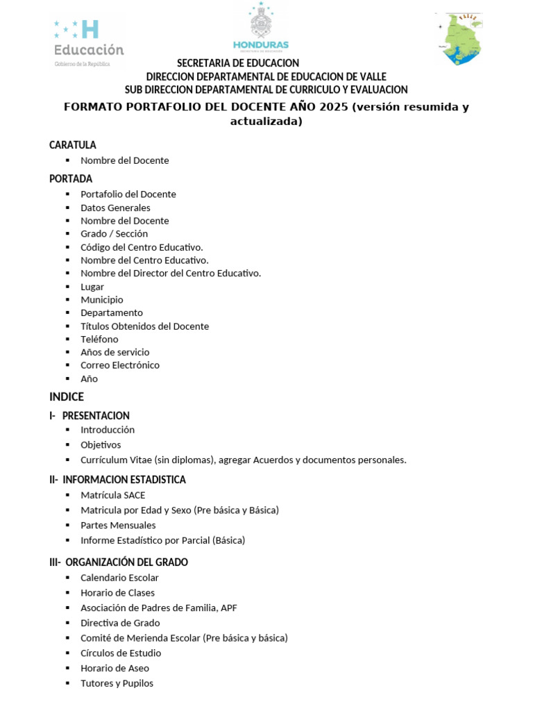 Portafolio Docente 2025: Guía Actualizada | PDF | Plan de estudios ...
