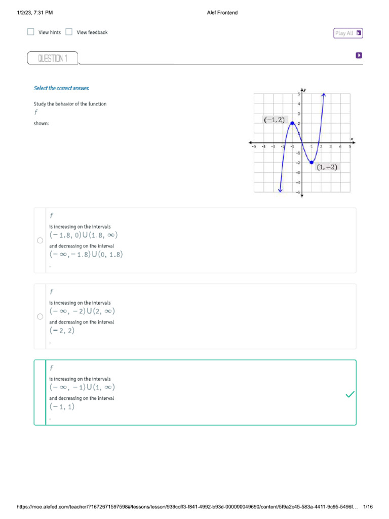68 Increasing and Decreasing Functions Behavior and Graph of A Function ...