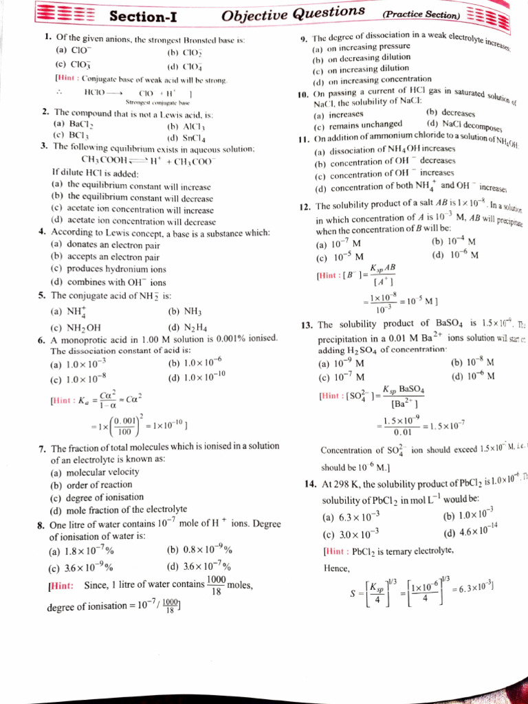 Ionic Equilibrium and Acid-Base Concepts | PDF | Acid | Ph