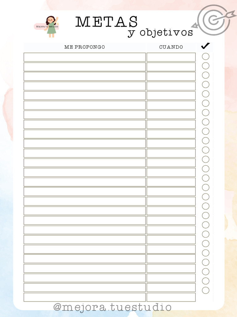 Lista Metas | PDF