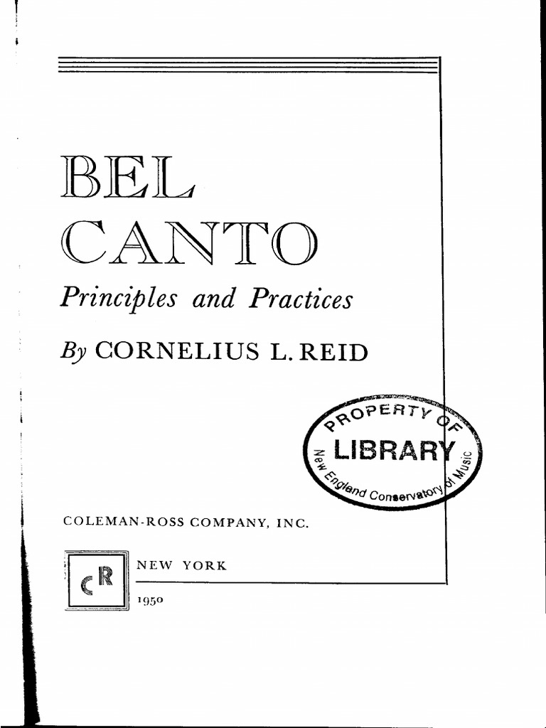 Reid Bel Canto (Excerpt) PDF