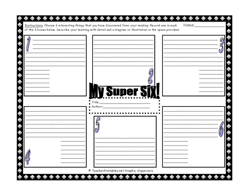 Teacher Files Super Six | PDF