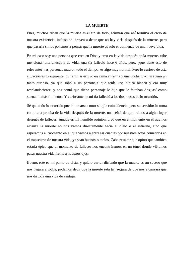 Reflexiones sobre la muerte y la vida eterna | PDF
