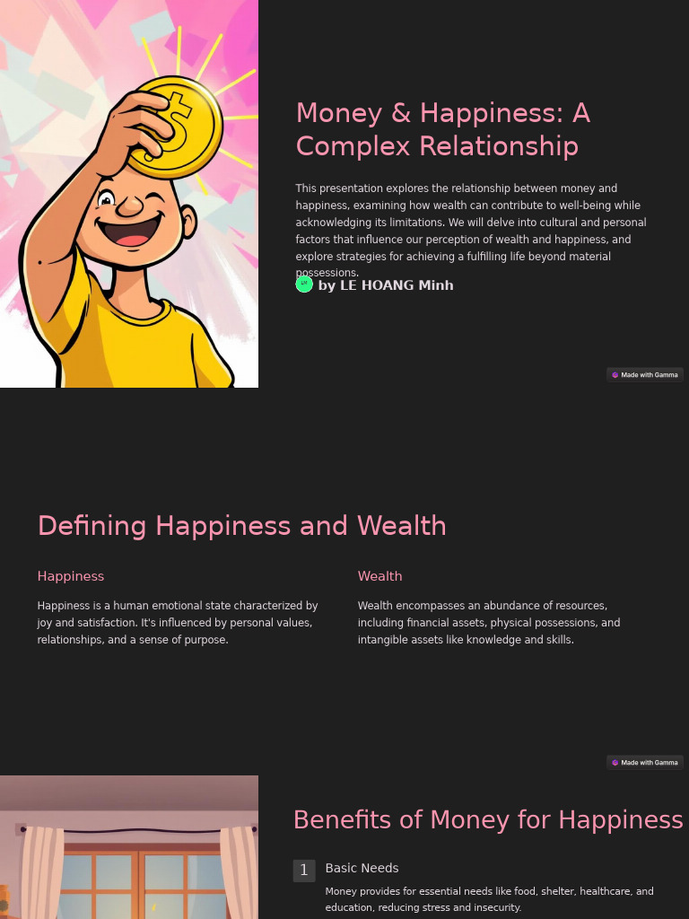 Money and Happiness A Complex Relationship | PDF | Happiness | Contentment