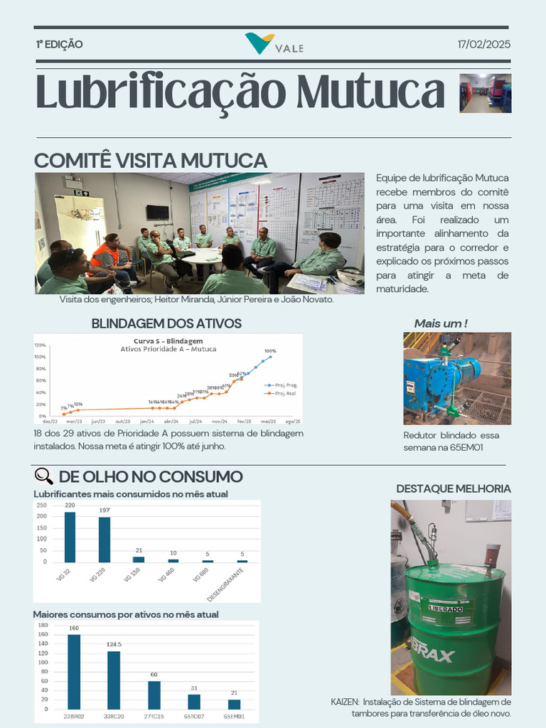 Lubrificação Mutuca: Resultados e Melhorias | PDF