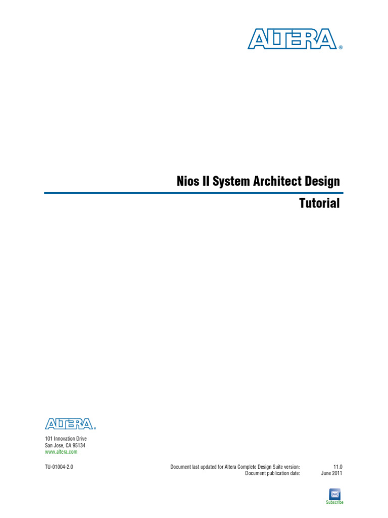 TT Nios2 System Architect | PDF | Field Programmable Gate Array ...