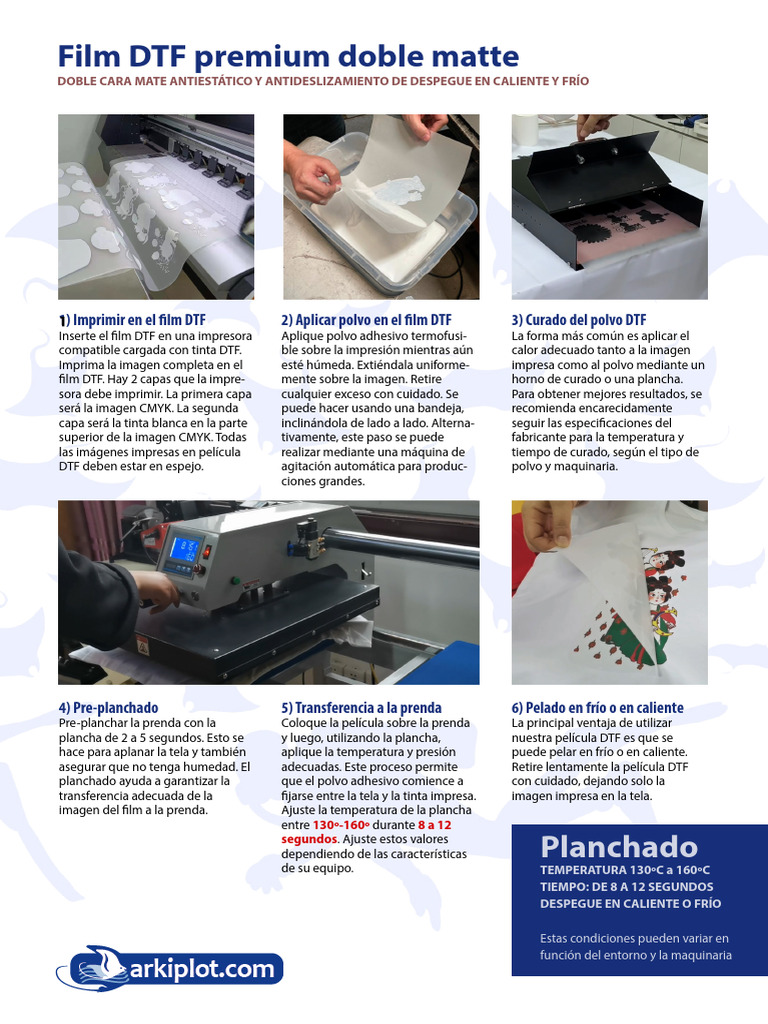 DTF Film-Premium-Doblematte | PDF | Impresora (Computación)