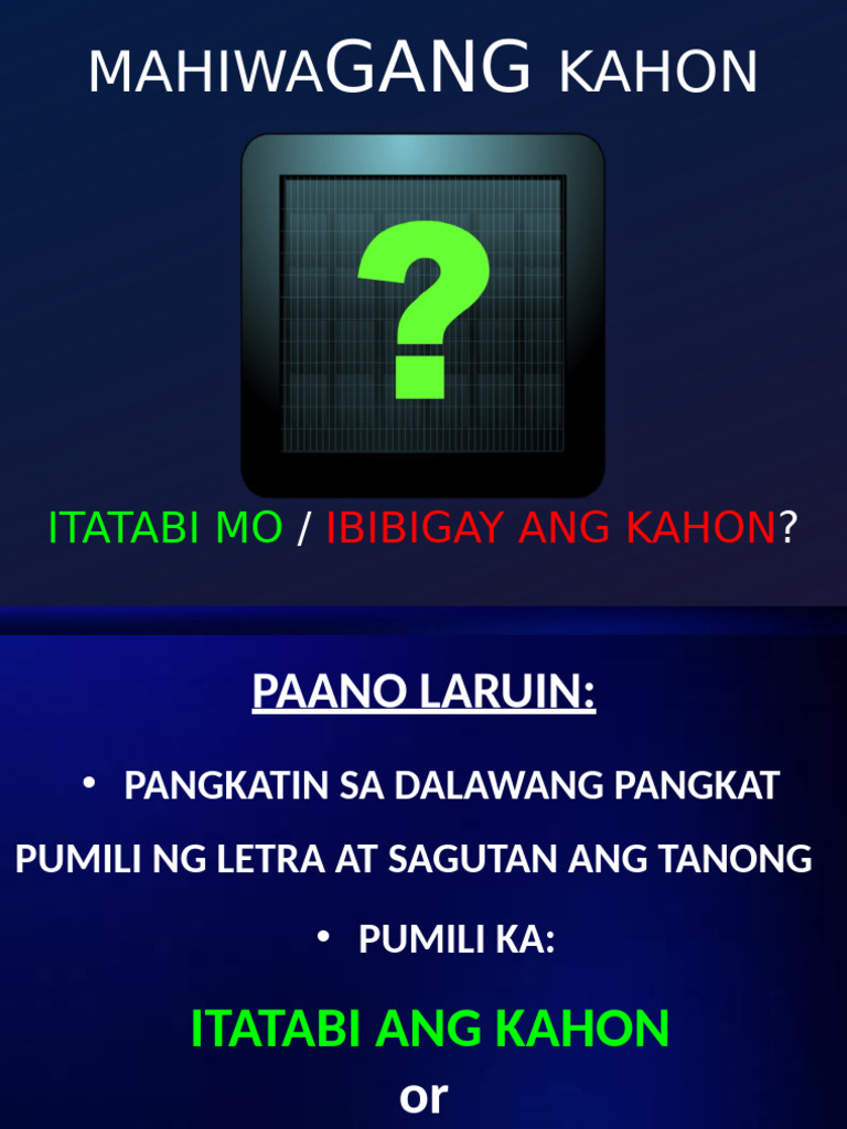 Mystery-Box-Template Filipino 2 | PDF
