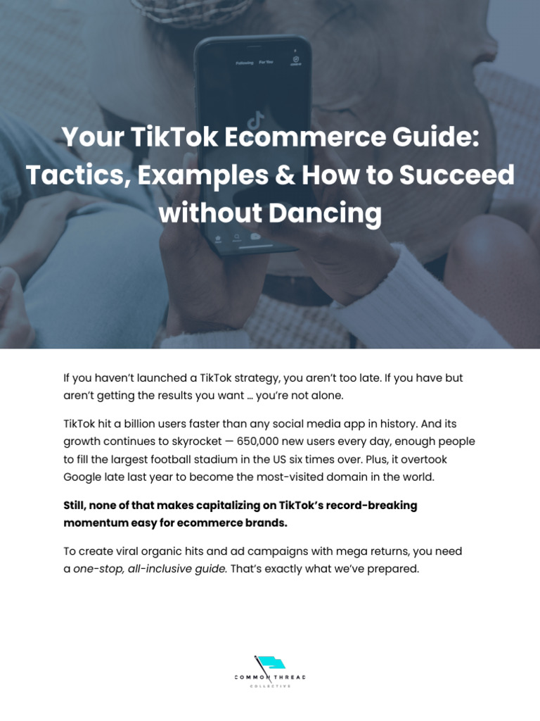 Photo inspiration: Tiktok Ecommerce Influencer Program Reference: Tiktok Ecommerce Strategy Guide Pdf Advertising