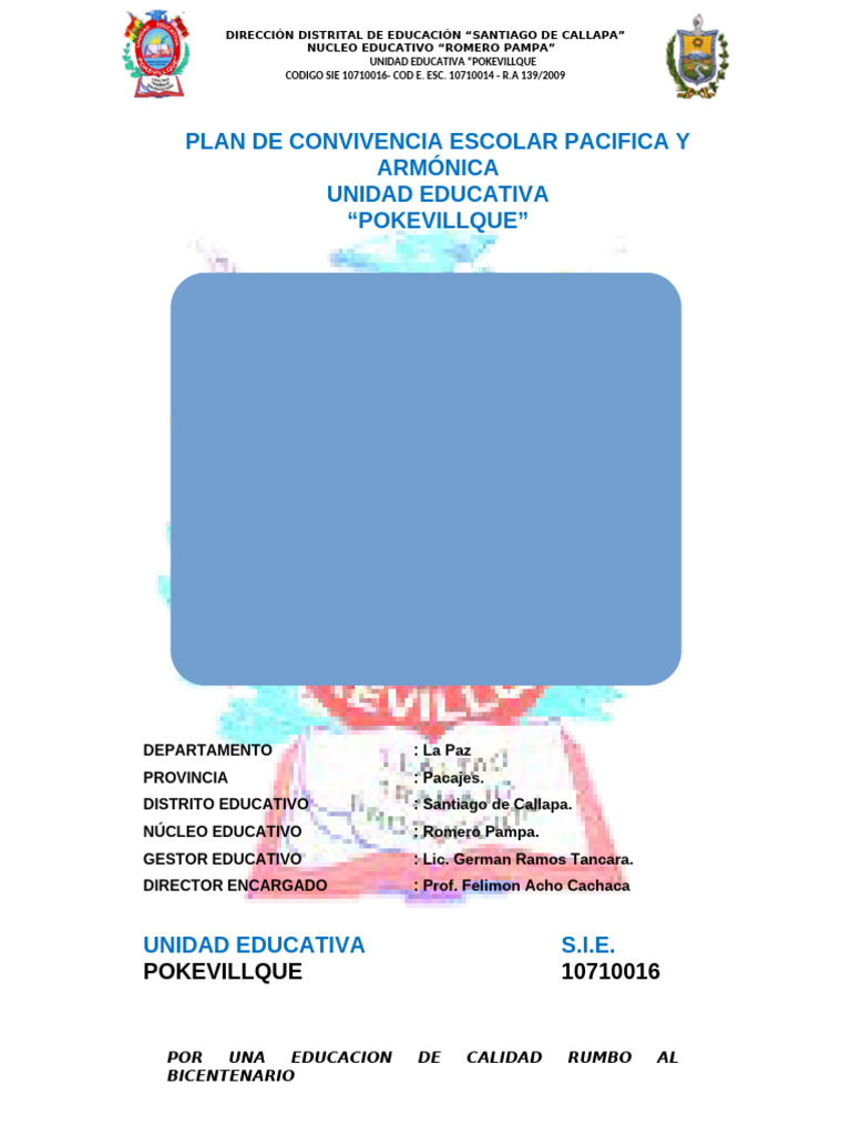 Plan de Convivencia Escolar 2025 | PDF | Plan de estudios | Violencia