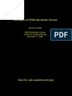 PDMS Microfluidic Device Fabrication