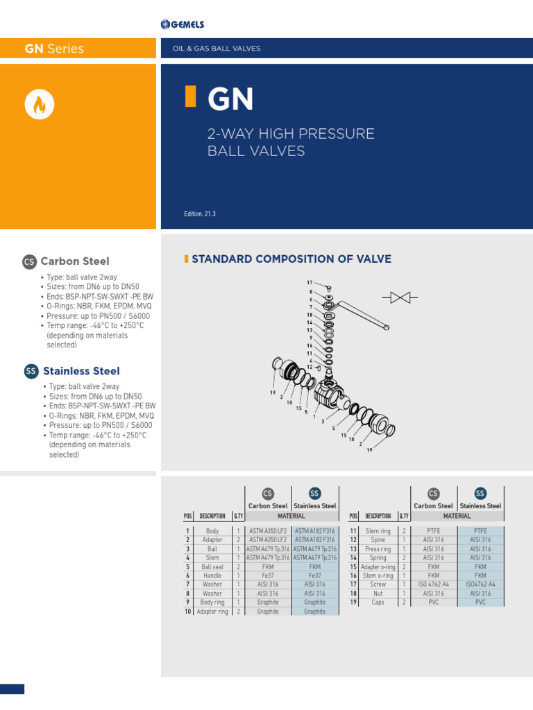 Oil & Gas 2-Way Ball Valves Guide | PDF | Valve | Building Materials