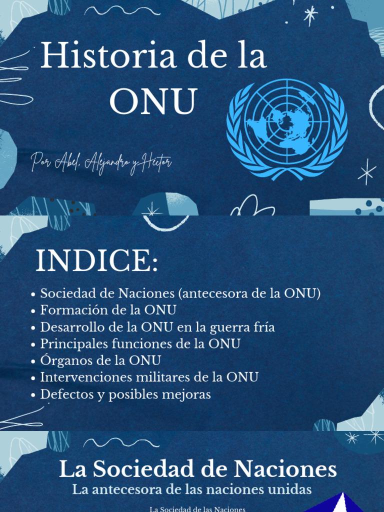 La ONU | PDF | Liga de las Naciones | Naciones Unidas