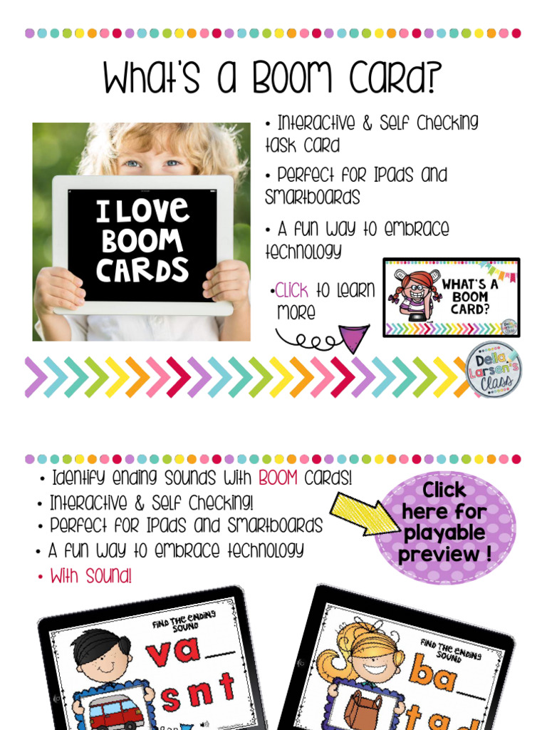 Interactive Boom Cards for Learning | PDF