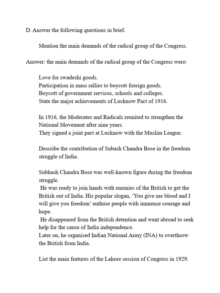 ch-14 | PDF | British Raj | Indian National Congress
