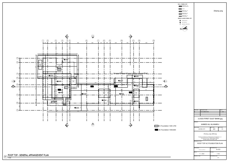 Roof Top AC Foundation Plan | PDF | Building | Building Technology