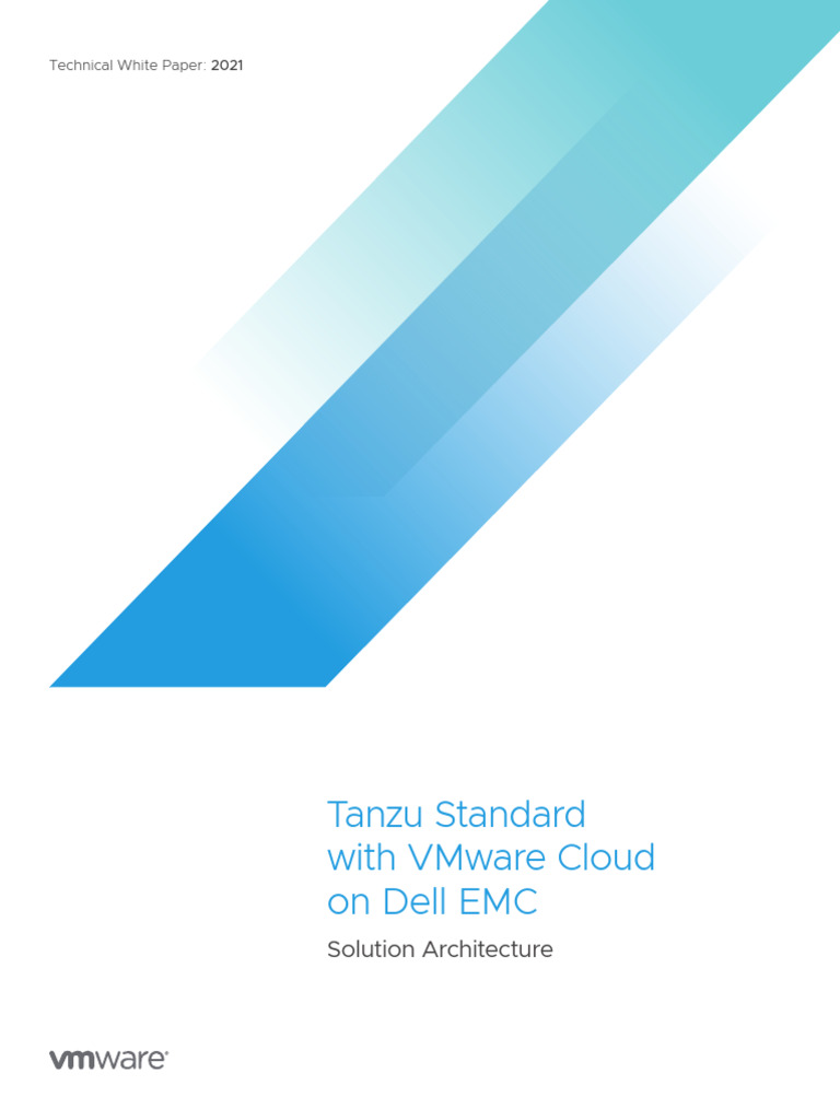 VMW Tanzu Kubernetes Grid With Vmware Cloud On Dell Emc | PDF | Cloud ...