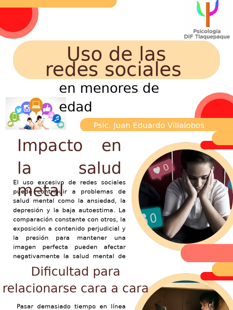 Uso de Las Redes Sociales: en Menores de Edad | PDF | Depresión (estado ...