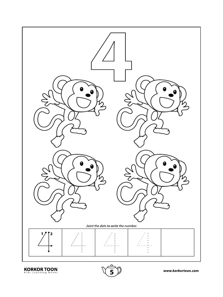 Numbers coloring book 1 10 6 pdf