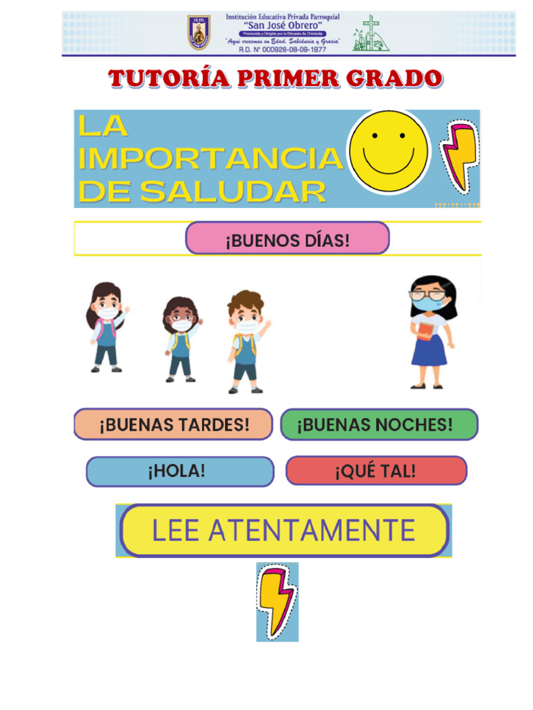 LA IMPORTANCIA DE SALUDAR | PDF