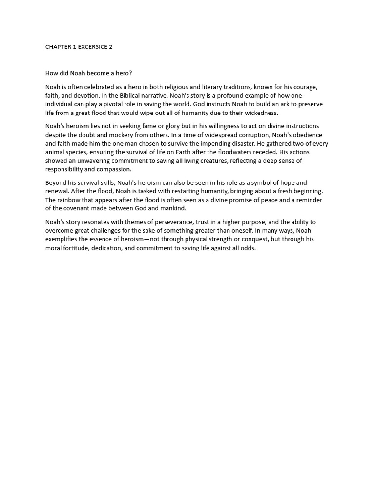 Chapter 1 Excersice 2 | PDF