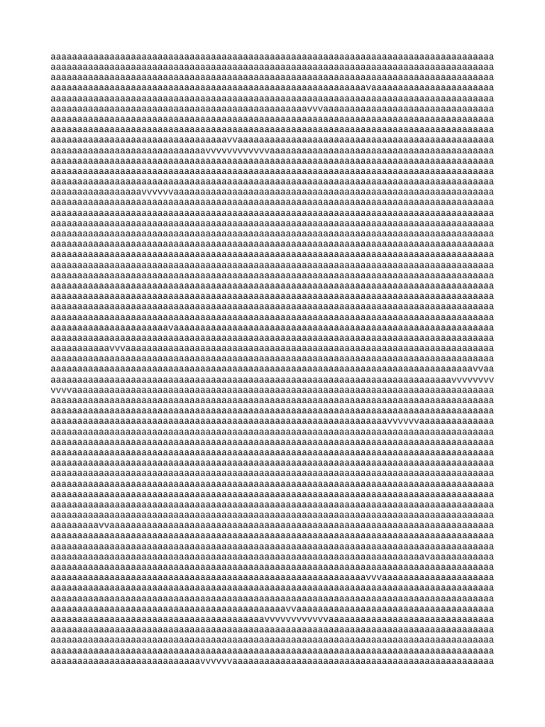 Document of Repeated Characters | PDF