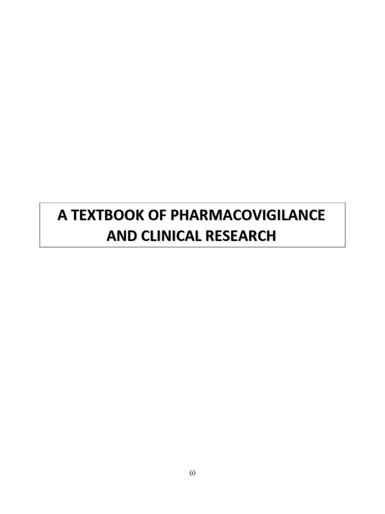 Pharmacovigilance and Clinical Research Guide | PDF | Pharmacovigilance ...