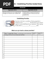 Big Rocks Priority Management Exercise | PDF