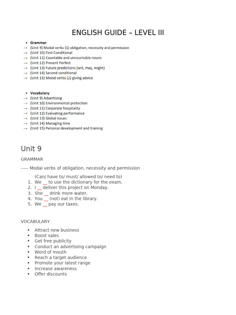 English Guide Final Exam 2 | PDF | Noun | Climate Change