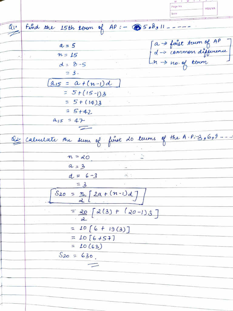 AP Formulas and Terms Overview | PDF