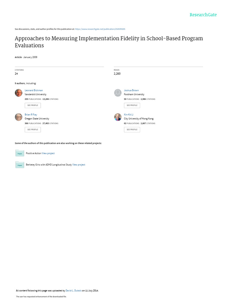 1 Best Approaches - To - Measuring - Implementation - Fidelity - in ...