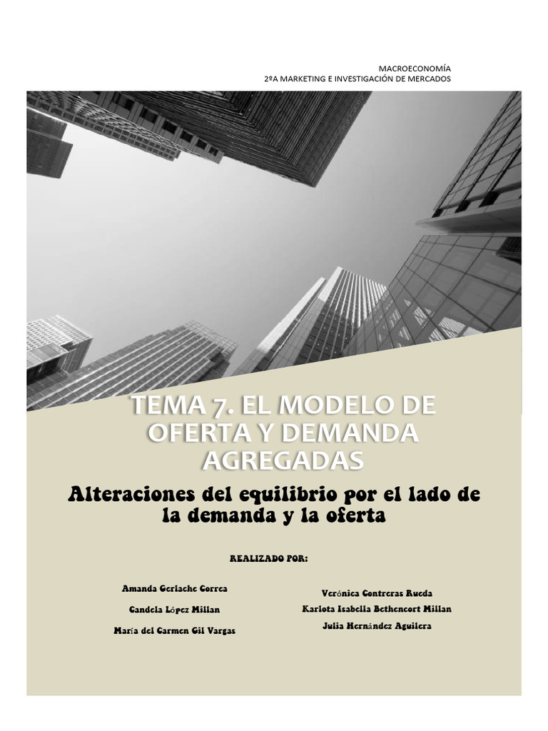 Modelo de Oferta y Demanda Agregadas | PDF | Oferta (economía) | Inflación