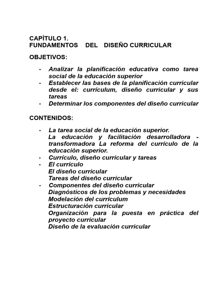 DISEÑO CURRICULAR LECC. 2 | PDF | Plan de estudios | Diseño