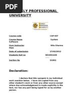 Lovely Professional University: Declaration