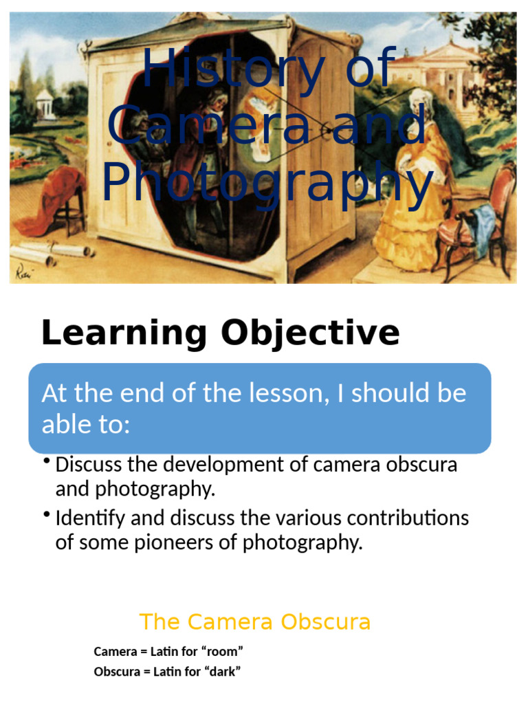 Evolution of Camera and Photography | PDF | Light | Vision