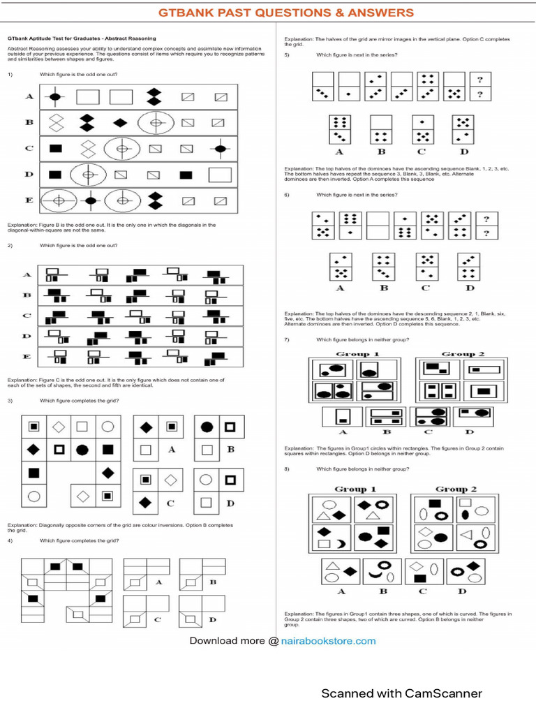 GT Past Questions 3 | PDF