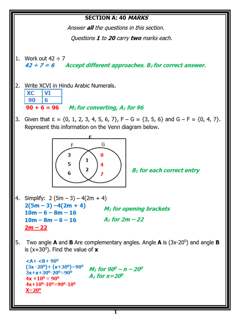 Math Exam Questions and Solutions | PDF | Speed