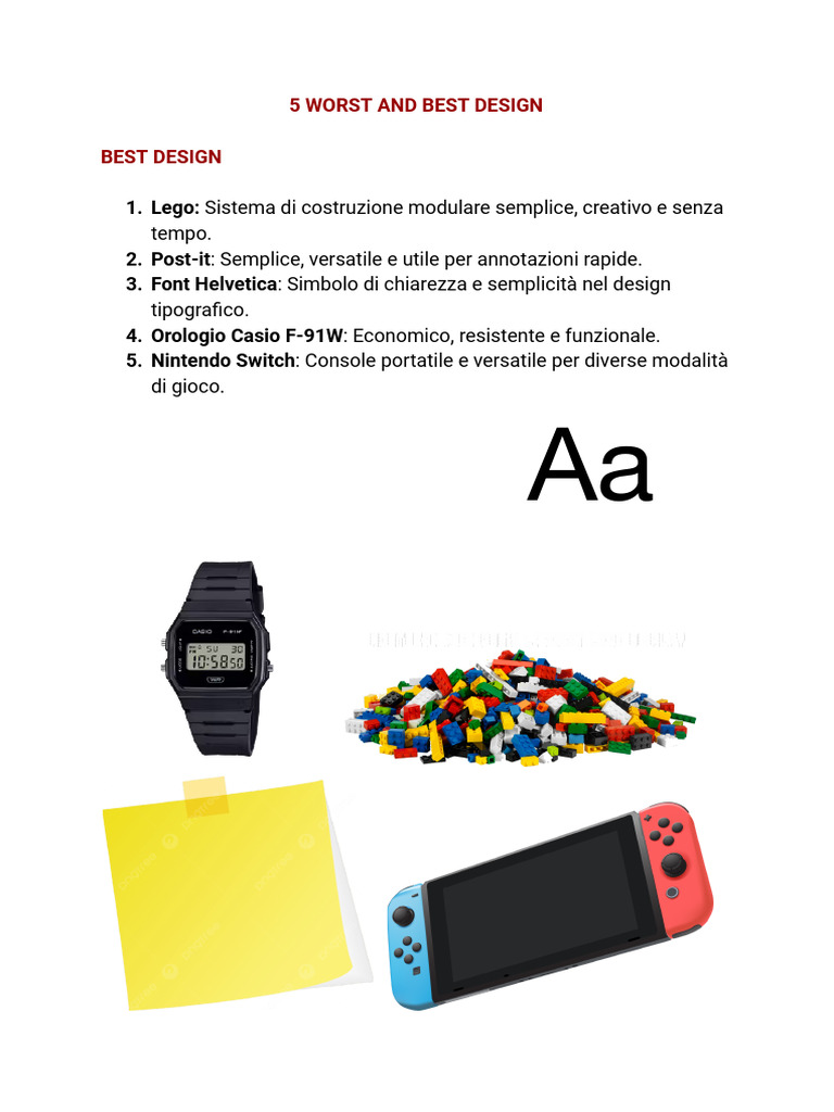 5 Worst and Best Design | PDF