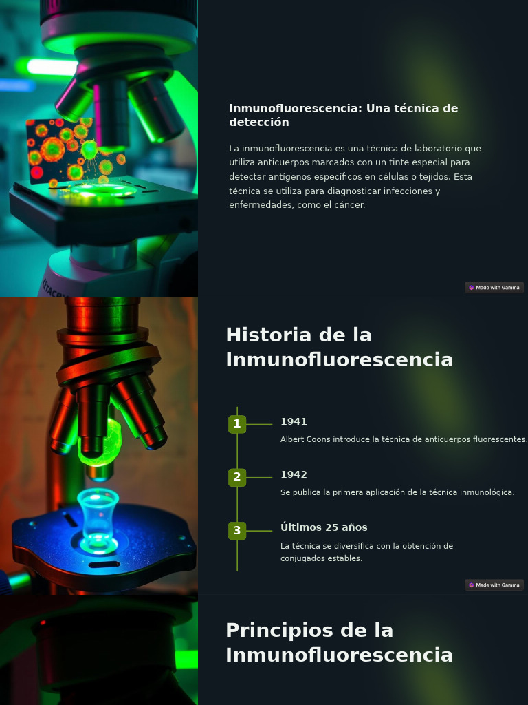 Técnicas de Inmunofluorescencia en Diagnóstico | PDF ...