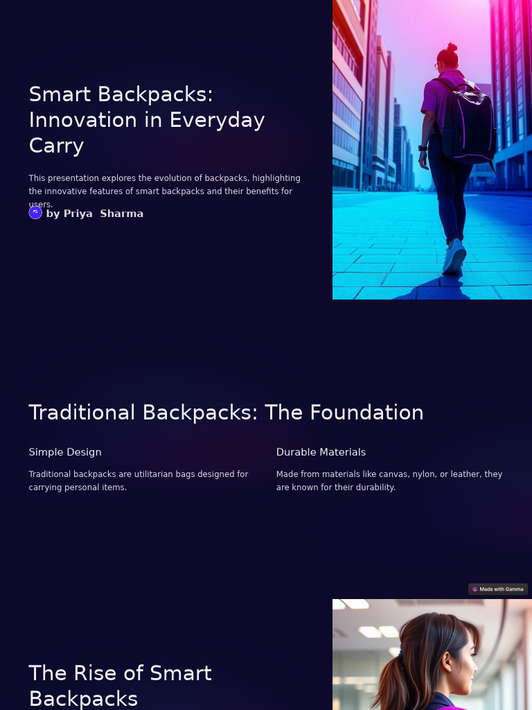 Smart Backpacks: Innovation & Benefits | PDF