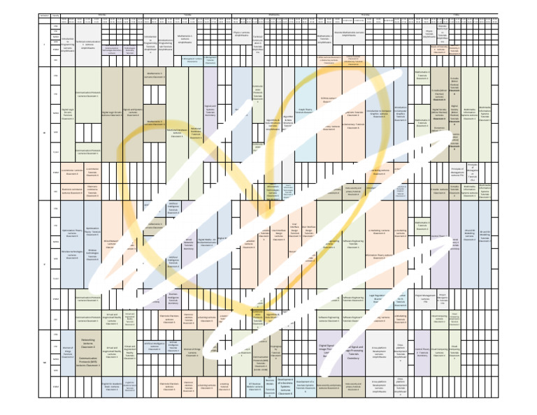 Semester Class Schedule Overview | PDF | 3 D Computer Graphics ...