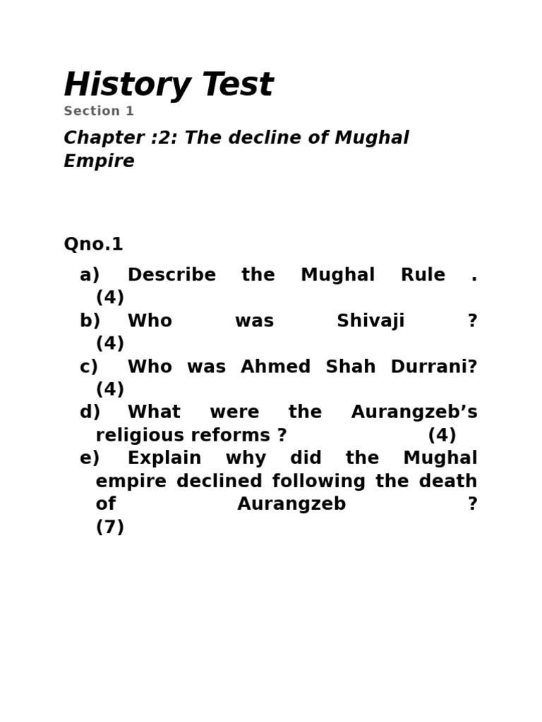 History Test | PDF